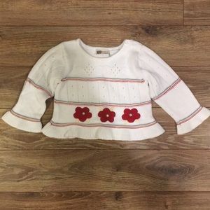 White striped sweater